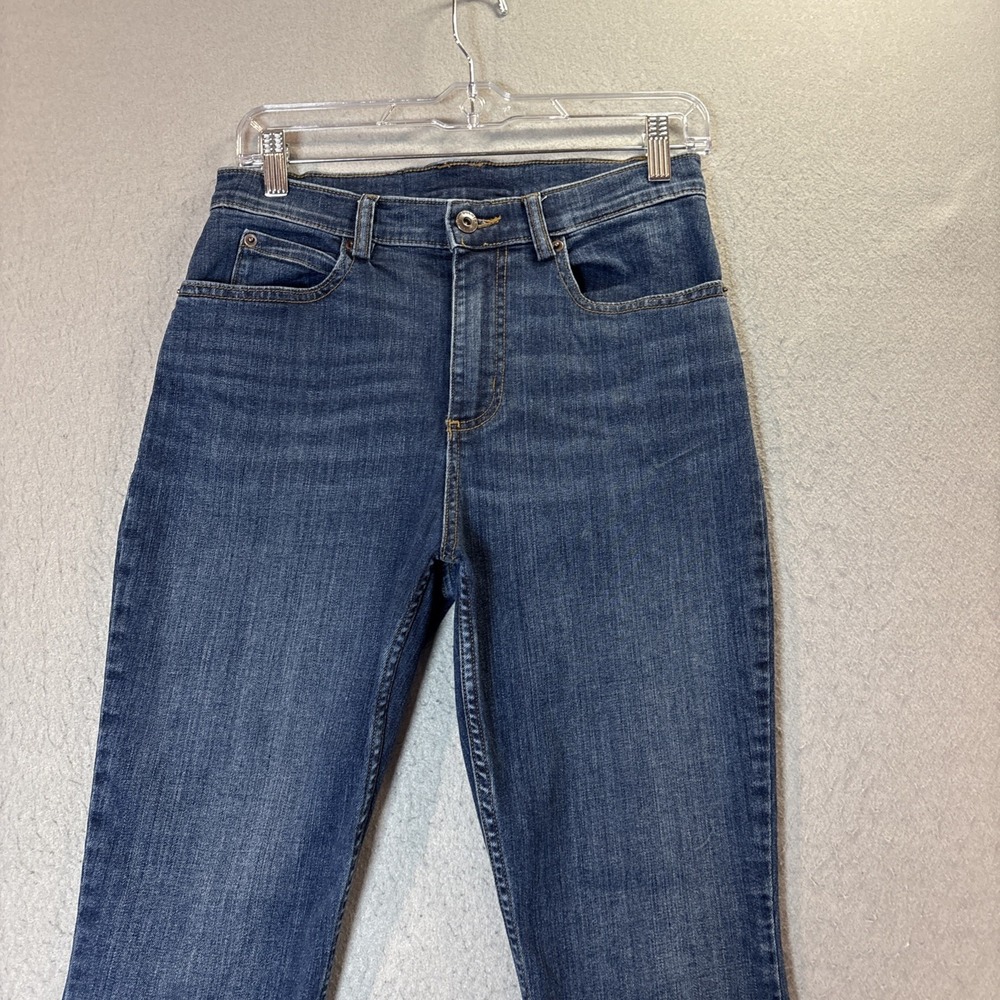 Duluth Trading Women' Jeans Slim Ankle Blue Denim High Rise Size 6 Regular - Picture 2 of 10
